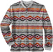 Grey Aztec Print