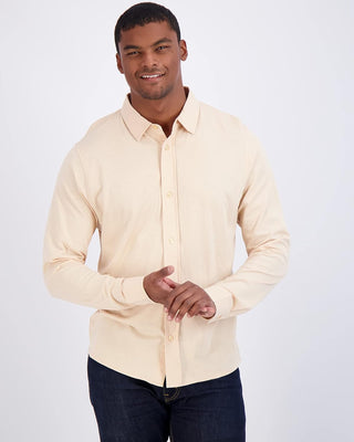 Large Men's Casual Long Sleeve Button down Shirt- 3 Pack