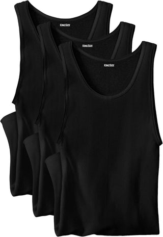 Big Men's Tank Undershirts: 3-Pack