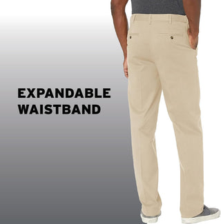 Big Men's Flat Front Plus Size Chino Pant