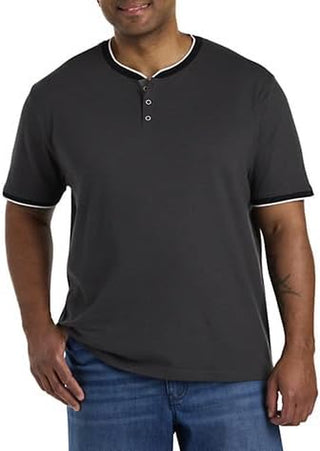 Men's Big and Tall Henley T-Shirt