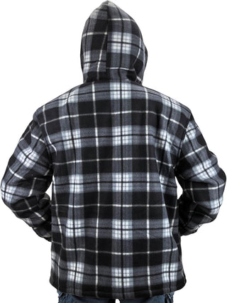 Mens Big and tall Thick Plaid Flannel Jacket 