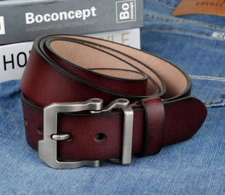 Plus Sized Men's Belt Leather