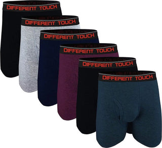 6 Pack Men'S Big & Tall USA Assorted Log Leg Boxer Briefs Underwear