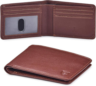 Bifold Real Leather RFID Wallet