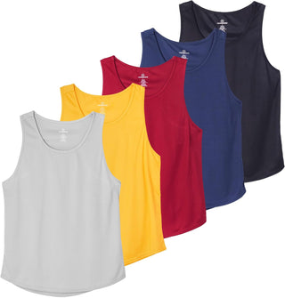 Big Men's Mesh Y-Back Muscle Undershirts (5 Pack)