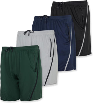 Big Men's Mesh Shorts - 4 Pack