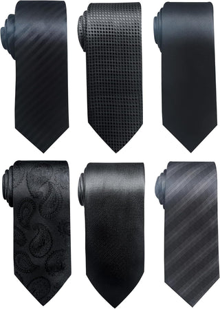 Tie for Men Necktie Woven Jacquard Neck Ties Set 6 PCS