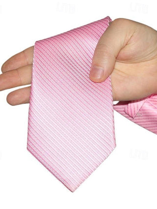 1Pc Pink Man Necktie Width 8Cm Bridegroom Groomsman Tie Business Manager Tie