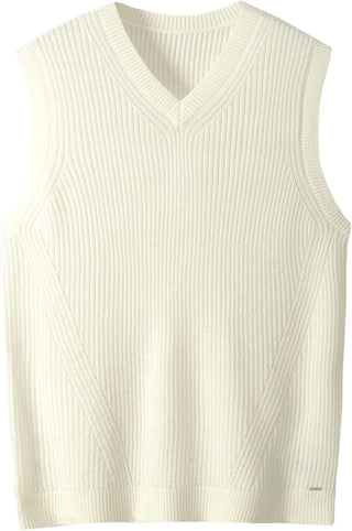 Big Mens V-Neck Knitted Sweater Vest