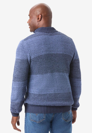 Big Men's Henley Shaker Sweater