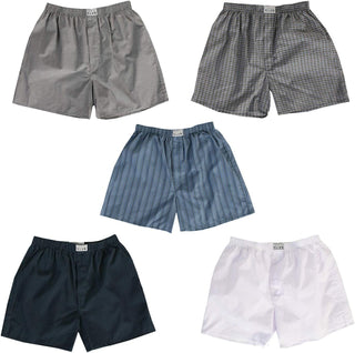 Plus Sized Men's Woven Boxers: 2-Pack