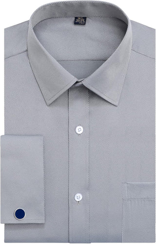 French Cuff Dress Shirts- Men's Big and Tall