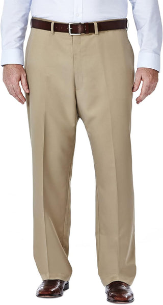 Big Men's Pleat Front Hidden Expandable Waistband