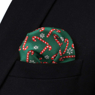 Christmas Bow Tie and Pocket Square Set