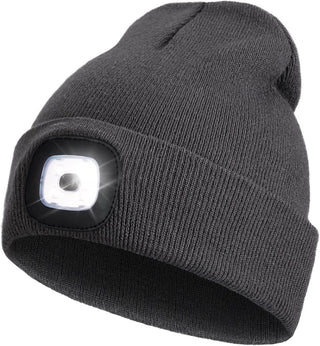 Mens Beanie with LED Light