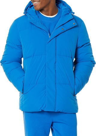 Men's Coat Mid-Length Hooded Puffer (Big & Tall)