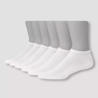 Men'S Big & Tall Hanes Premium Performance Cushioned Low Cut Socks 6Pk