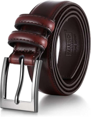 Big Men's Genuine Leather Dress Belt 