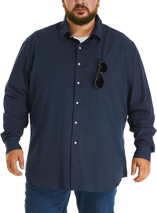 Big and Tall Men's Cotton Button down Shirt