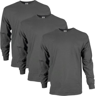 Big Men's Ultra Cotton Long Sleeve T-Shirt, Multipack