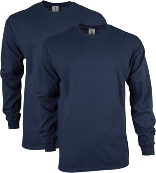 Big Men's Ultra Cotton Long Sleeve T-Shirt, Multipack