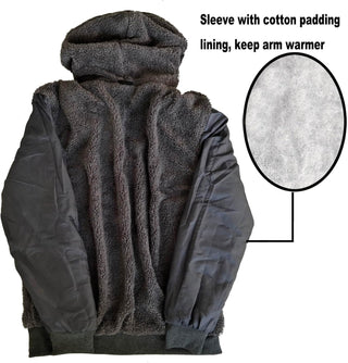 Sherpa Lined Hoodies for Big Men