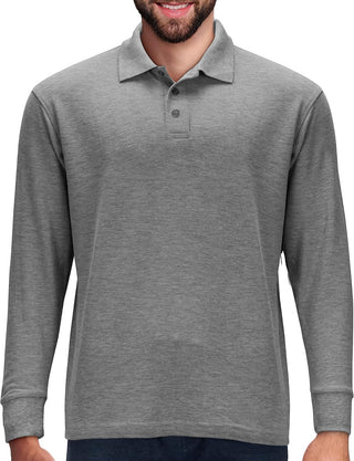 Big Men's Long Sleeve Polo Shirts