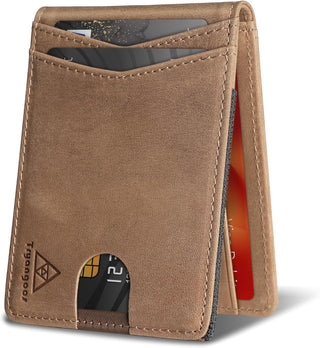 Genuine Leather Men's Wallet w/ RFID Blocking Bifold