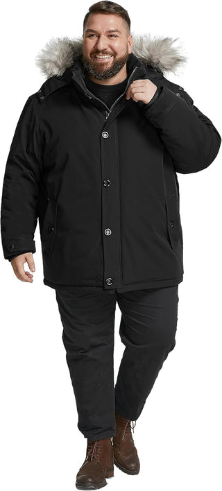 Men's Big and Tall Winter Warm Parka 