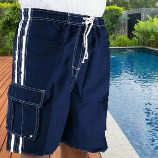 Mens Big and Tall Quick Dry Swim Shorts Bathing Suit