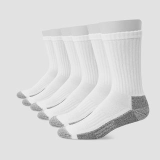 Hanes Men'S Big & Tall Work Crew Socks 6Pk - 12-14