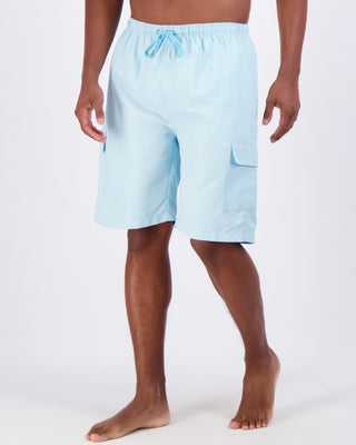 3 Pack: Big Men's Swim Trunks with Cargo Pockets & Mesh Lining (Available in Big & Tall)