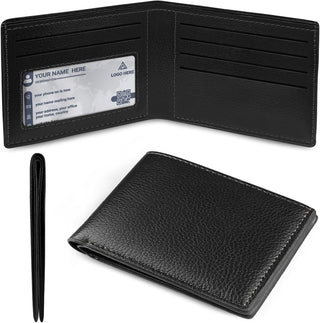 Men's Bifold Wallet with ID Clear Window