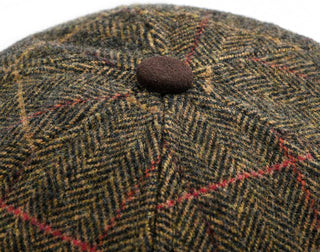 Wool Baseball Cap for Men Adjustable Tweed Hat