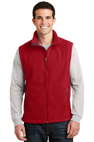 Mens 100 Percent Polyester Value Fleece Vest. F219