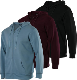 Big Men's Athletic Sweatshirt Jacket (3-Pack)