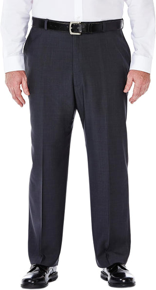 Men's Big and Tall Dress Pants Flat Front and Pleated Front