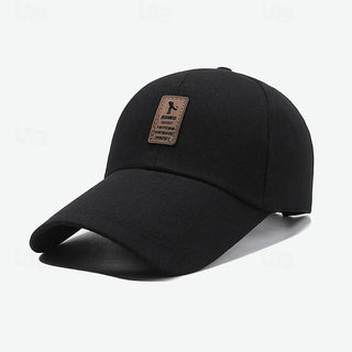 Men'S Baseball Cap Sun Hat Trucker Hat Black Red Polyester Fashion Casual Street Daily Letter Adjustable Sunscreen Breathable