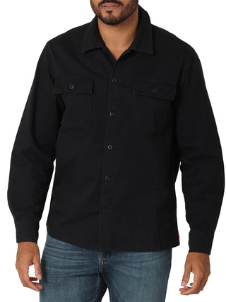 Men'S Long Sleeve Overshirt, Size S-5XL