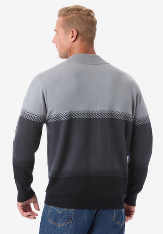 Mock Neck Lightweight Sweater for Big and Tall Men