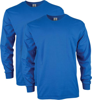 Big Men's Ultra Cotton Long Sleeve T-Shirt, Multipack