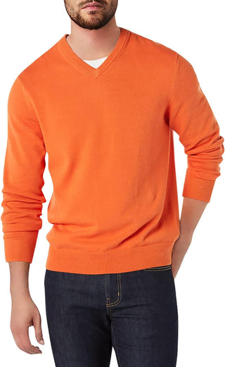 Big Men's V-Neck Plus Size Sweater 