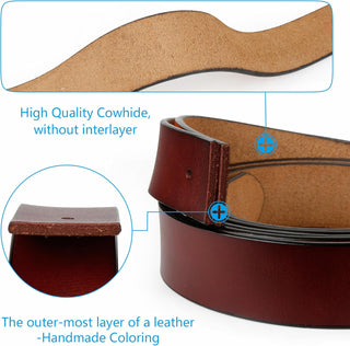 Plus Sized Men's Belt Leather