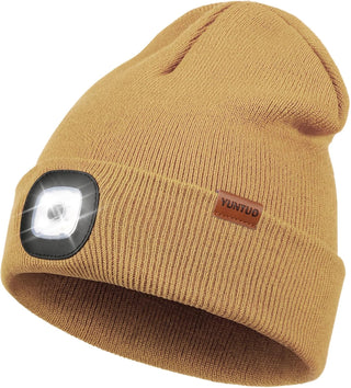 Mens Beanie with LED Light