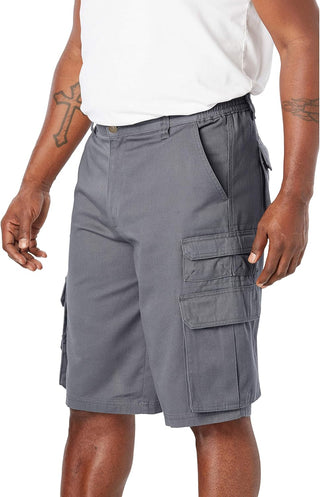 Plus Sized Men's Big & Tall Cargo Pocket Shorts