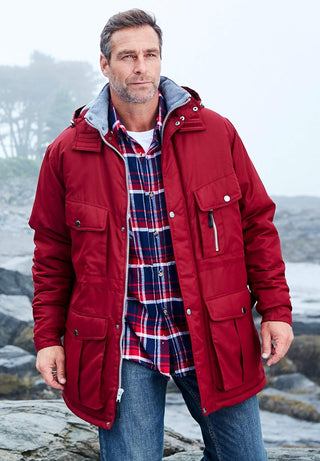 Big Men Fleece-Lined Parka