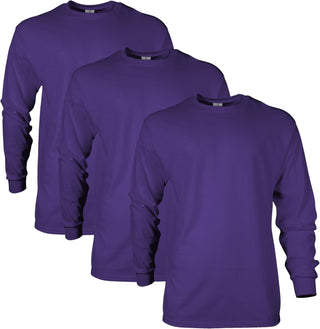 Big Men's Ultra Cotton Long Sleeve T-Shirt, Multipack