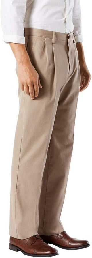 Men' Khaki Pants - Pleated (Big & Tall)