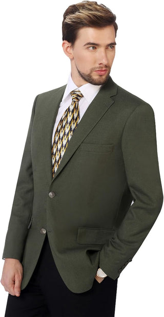 Plus Sized Men's Blazer Premium Stretch Classic Fit Big Sport Coat